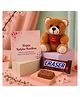 Unique Rakshabandhan  Combo with Greeting card ,Chocolate Eraser and Teddy Gift for Sister