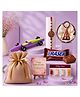 Expelite Special Rakhi Gift for Brother ,  Gift Hamper with Rakhi, Tika Set, Chocolate eraser, Guardian Bell, Jute Potli , Car shape pen and Greeting