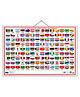 Flags With Country Name, Capital And Currency Chart For Kids | World Flags Educational Wall Chart | Geography Learning Poster For School Classroom And Home
