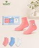 Kidbea Bamboo Knit Pack Of 3 Solid Socks - White Pink & Blue