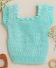 Little Angels Knit Sleeveless Solid Top - Green