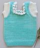Little Angels Knit Sleeveless Colour Blocked Top - Green