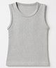 Kanvin Cotton Mix Knit Sleeveless Thermal Vest - Grey