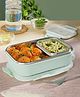 Larah by Borosil Freshbyte Stainless Steel Lunch Box with 2 Containers | Portable Tiffin Set