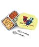 MILTON Nitro 3 Inner Stainless Steel Tiffin Box for School, 3 Partition, Steam Release Plug| PU Insulated, Leak-Proof, Food Grade I Lunch Box for Kids Boys, Girls with Snap Lock Lid, 600 ml, Ivory