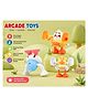 ARCADE TOYS Wind-Up Somersault Rolling Chick Toy for Kids | Mechanical Jumping Animal Toy | Preschool Learning Toy | Cute Chick & Animal Action Toy | Multicolor - Pack of 1