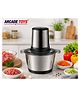 ARCADE TOYS Electric Meat Grinder & Food Chopper Stainless Steel Bowl,, 2-Speed Powerful Motor for Meat, Vegetables, Fruits & Baby Food.