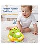 ARCADE TOYS Musical Light-Up Jumping Bunny Toy for Boys and Girls | Talking, Dancing, Music & LED Lights | Frog White Yellow Multicolour