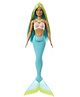 Barbie 32 cm Mermaid Doll With Colorful Hair Tail & Headband Accessories - Blue