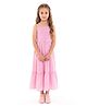 A Little Fable Cotton Woven Sleeveless Smocked Dress - Pink