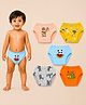 SNUGKINS 100% Cotton Pack Of 5 Animals Printed Briefs - Multi Colour