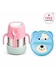 Adore Dr.Feed TinyTummy Kids Insulated Food Jar with Spork | 335 ml | 304 Stainless Steel | BPA-Free | Double Wall Vacuum Insulated | Leak-Resistant | Hot & Cold Food Container with Handle- Pink