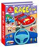 Hello Friend Books Get Set Go Race is On! Car Sound Book for Kids/Toddlers- Musical Sound Book with 6 Interactive Sounds and Steering Wheel