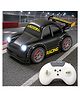 VGRASSP 2.4 GHz RC Mini Drift Stunt Car Toy For Kids With LED Headlights And Sound Effects - Rechargeable 360° Rotating Remote Control Racing Car With Follow Me - Escape Mode - Black