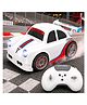 VGRASSP 2.4 GHz RC Mini Drift Stunt Car Toy For Kids With LED Headlights And Sound Effects - Rechargeable 360° Rotating Remote Control Racing Car With Follow Me - Escape Mode - White