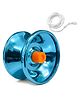 VGRASSP Fine Quality High Gloss Metal YoYo Spinner Toy For Kids With Approx. 1 m Long String - Diameter 5.5 X Height 3.5 CM - Color As Per Stock (Pack Of 1)
