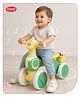 Aditi Toys Pikabu Push Ride On for Kids, Manual Balance Ride-On Bike with Music & Lights, Anti-Skid Wheels, Rear Storage Basket, Lightweight Ride Toy for Boys & Girls (Yellow)