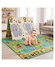 StarAndDaisy Baby Play Mat for 0 to 2 Years 6mm Thick Foldable XPE Baby Floor Mat Reversible Cushioned Playmat Lightweight Portable Soft Waterproof Easy to Clean 149 x 178 cm for Kids Playing