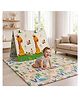 StarAndDaisy Baby Play Mat for 0 to 2 Years 6mm Thick Foldable XPE Baby Floor Mat Reversible Cushioned Playmat Lightweight Portable Waterproof Soft Comfortable 5 x 4 ft for Indoor Kids Playing and Crawling