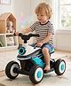 StarAndDaisy Baby Walker Ride On Bike, Rechargeable Battery Operated Ride On Walker for Baby with LED Lights, Music, Horn, USB Charging, Baby Bike for Toddlers Boys & Girls (Blue)
