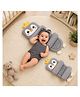 Ortis Newborn Baby Pillow Slide Support Adjustable Soft & Comfortable Sleep Pillow - Grey