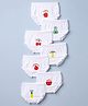 Babyhug 100% Cotton Single Jersey Knit Bloomers With Fruit & Text Print Pack of 7 - White