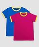 Kiggle Cotton Jersey Knit Pack Of 2 Half Sleeves Solid Tees - Multi Colour