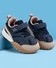 Babyoye Velcro Closure Solid Sneaker Shoes - Navy Blue