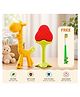 Boxot Impex Giraffe Shape and Fruit Shape Food Grade/BPA Free Silicone Teething Baby Teether