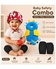 Boxot impex safety combo of Baby Helmet Head Protector and knee pads