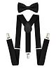 Sarvda Solid Bow & Suspender - Black