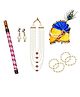 Sarvda Krishna Fancy Dress Accessories Set - Multi Colour