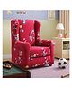 Joyville Kids High Back Sofa- Disney characters with Ball print in Red Colour-Designed for Comfort