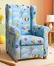 Joyville Kids High Back Sofa- Balloon print in Blue Colour-Designed for Comfort