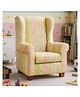 Joyville Kids High Back Sofa - Small Flower print in Orange Colour-Designed for Comfort