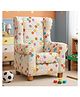 Joyville Kids High Back Sofa - Multi colour Stars print in Grey Colour-Designed for Comfort