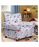 Joyville Kids Low Back Sofa - Cars print in Grey Colour-Designed for Comfort