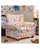 Joyville Kids Low Back Sofa - Animal print in White base Colour-Designed for Comfort