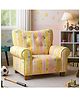 Joyville Kids Low Back Sofa - Flower print in Orange Colour-Designed for Comfort