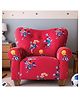 Joyville Kids Low Back Sofa - Disney characters with Ball print in Red Colour-Designed for Comfort
