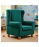 Joyville Kids High Back Chair - Plain Fabric in Teal Green Colour-Designed for Comfort