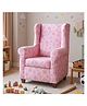 Joyville Kids High Back Chair - Flowers print in Pink Colour-Designed for Comfort