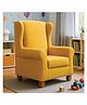 Joyville Kids High Back Chair - Plain Fabric in Mustard Colour-Designed for Comfort