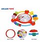ARCADE TOYS Baby Rattle Beads Toy | Textured Sensory Rattle | Fine Motor Skills Development | 0+ Months | Colour may vary