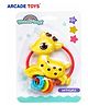 ARCADE TOYS Baby Giraffe Rattle Teether Toy with Colorful Rings for Infants | 0+ Months | Colours and design may vary
