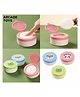 ARCADE TOYS Baby Powder Puff Case | Baby Powder Puff Box with Soft Puff | Safe Storage Box for Post-Bath & Daily Baby Care | Colour may vary