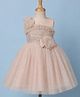 Enfance Net Knit Sleeveless Floral & Sequined Detailed Dress - Pink