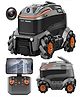 NEGOCIO Lunar Explorer Remote Control Robot Toy with Dual HD Cameras, Mecanum Wheel Drive, Black and Orange, RC Smart Vehicle- PACK OF 1- COLOR MAY VARY