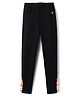 Korkak Cotton Mix Knit Skinny Fit Solid Full Length Leggings in Black