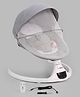 Babyhug Electrical Rocker with Mosquito Net - Grey| Comfortable Swing Cradle| Remote Control| 5 Speed Modes| Safety Harness| Built-in Music| Off Timer| Easy to Setup| Non-Slip Base| Silent Operation